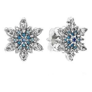 Pandora Crystalized Snowflake Earrings